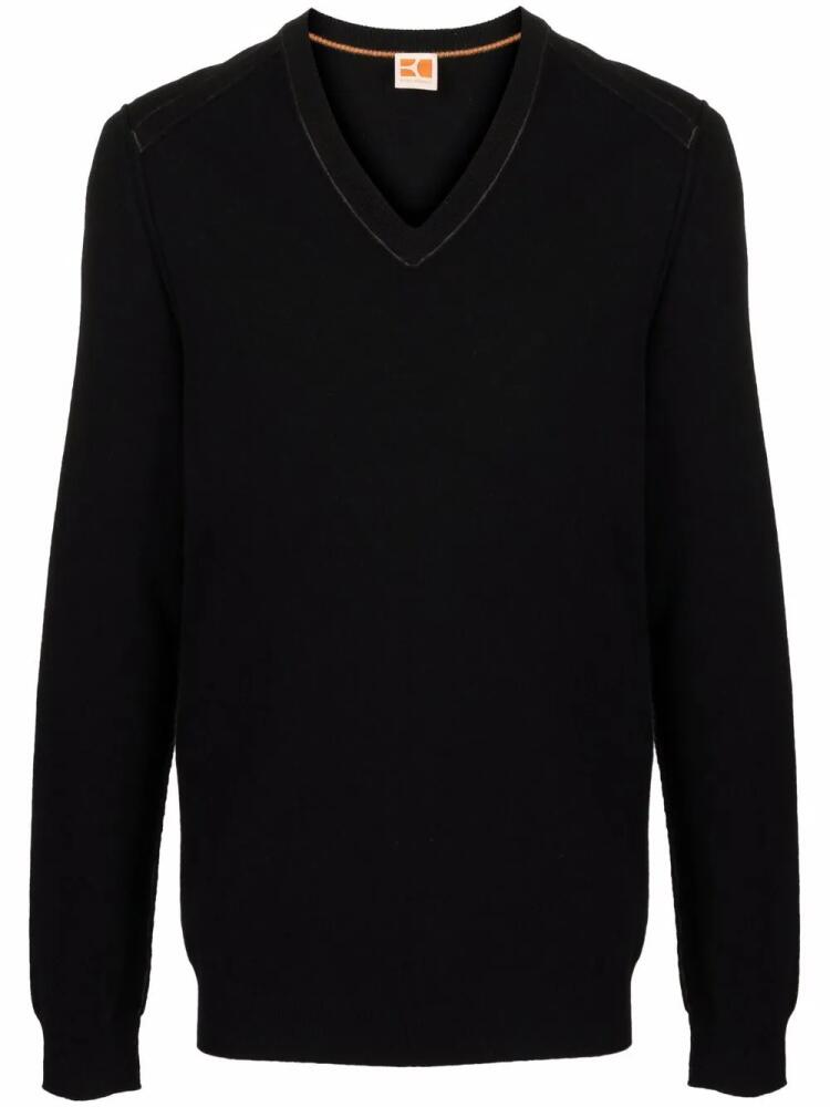 BOSS fine-knit jumper - Black Cover