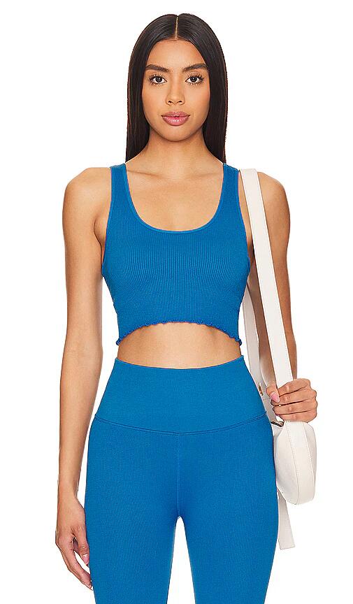 Spiritual Gangster Amor Crop Tank in Blue Cover