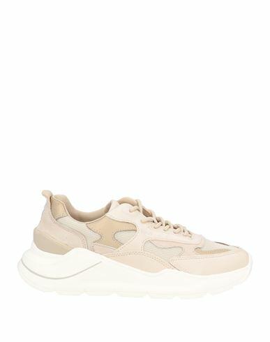 D. a.t. e. Woman Sneakers Sand Leather, Textile fibers Cover