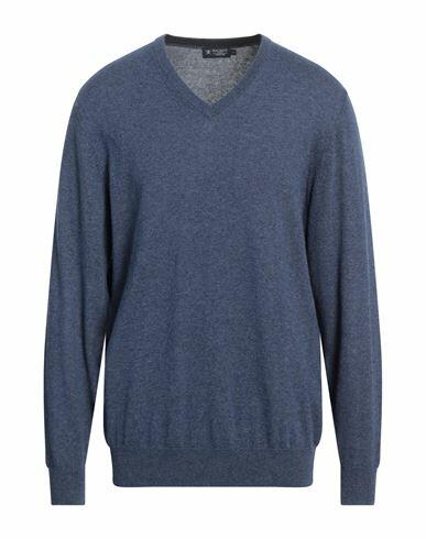 Hackett Man Sweater Blue Merino Wool, Viscose, Polyamide, Cashmere Cover