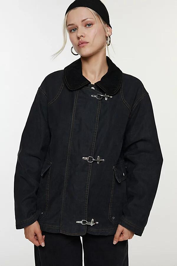 BDG Charles Canvas Duffle Jacket in Black Cover