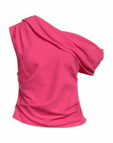 Rochas Woman Top Magenta Viscose, Linen Cover