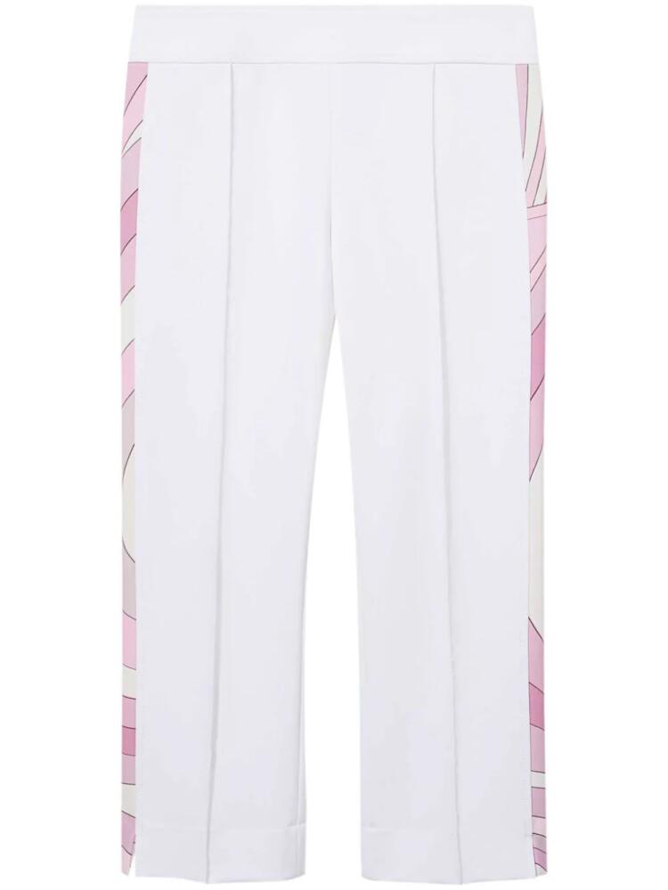 PUCCI Iride-print cropped trousers - White Cover