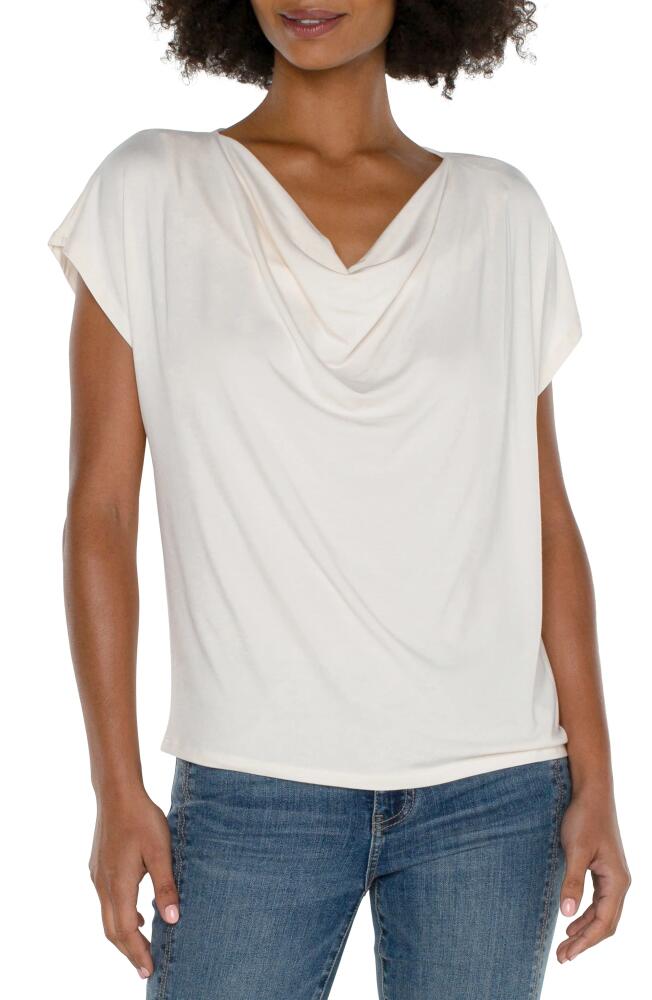 Liverpool Los Angeles Cowl Neck T-Shirt in French Cream Cover