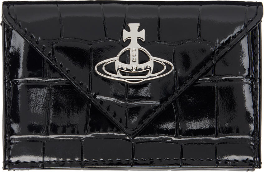 Vivienne Westwood Black Envelope Billfold Wallet Cover