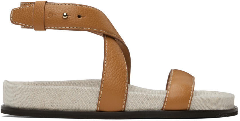 TOTEME Tan 'The Leather Chunky' Sandals Cover