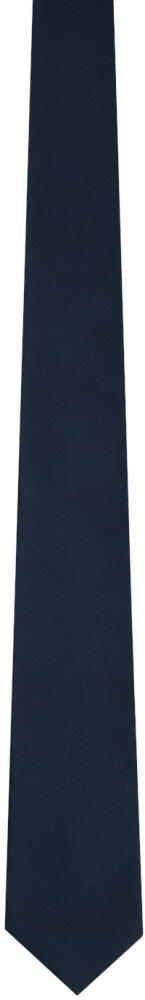 Ferragamo Navy Silk Tie Cover