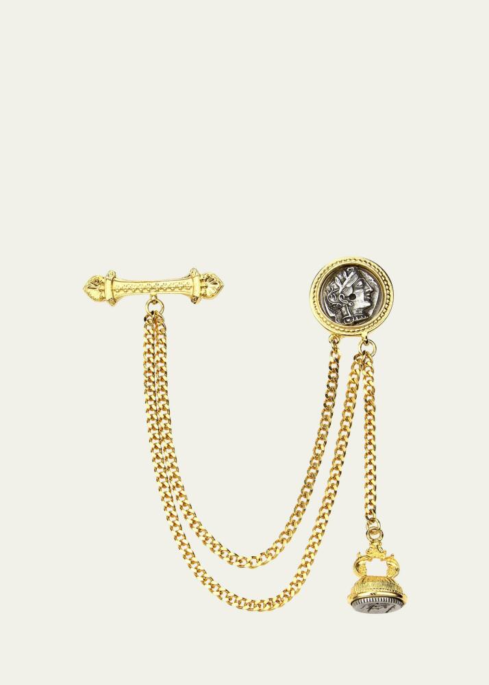 Ben-Amun Double Chain Coin Brooch Cover