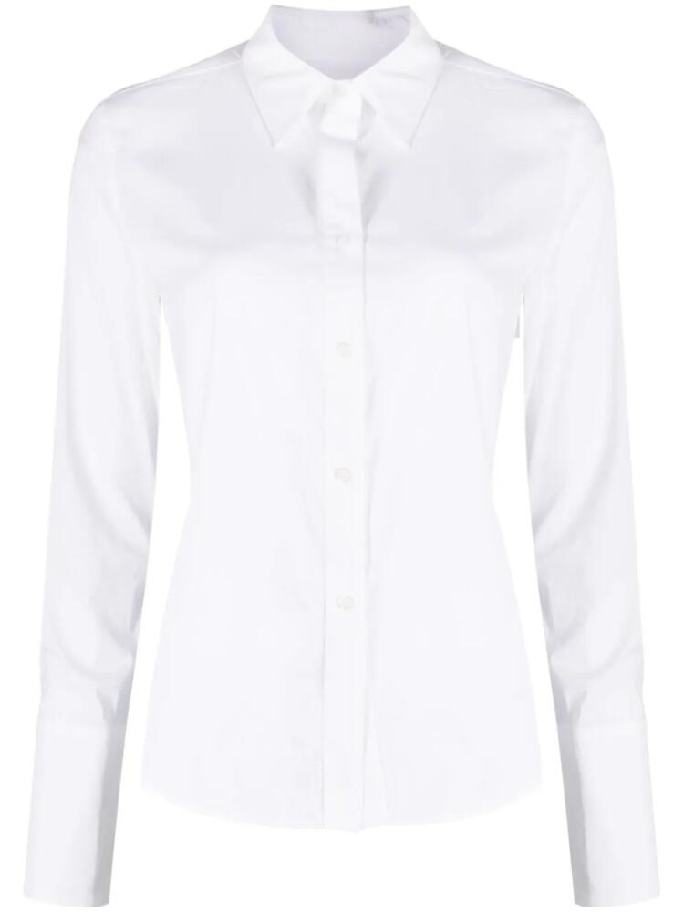 TWP plain cotton-blend shirt - White Cover