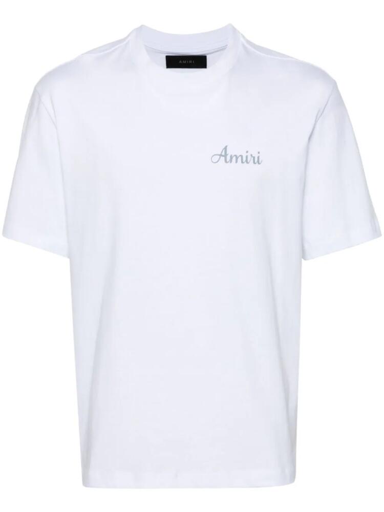 AMIRI Lanesplitters logo-print T-shirt - White Cover