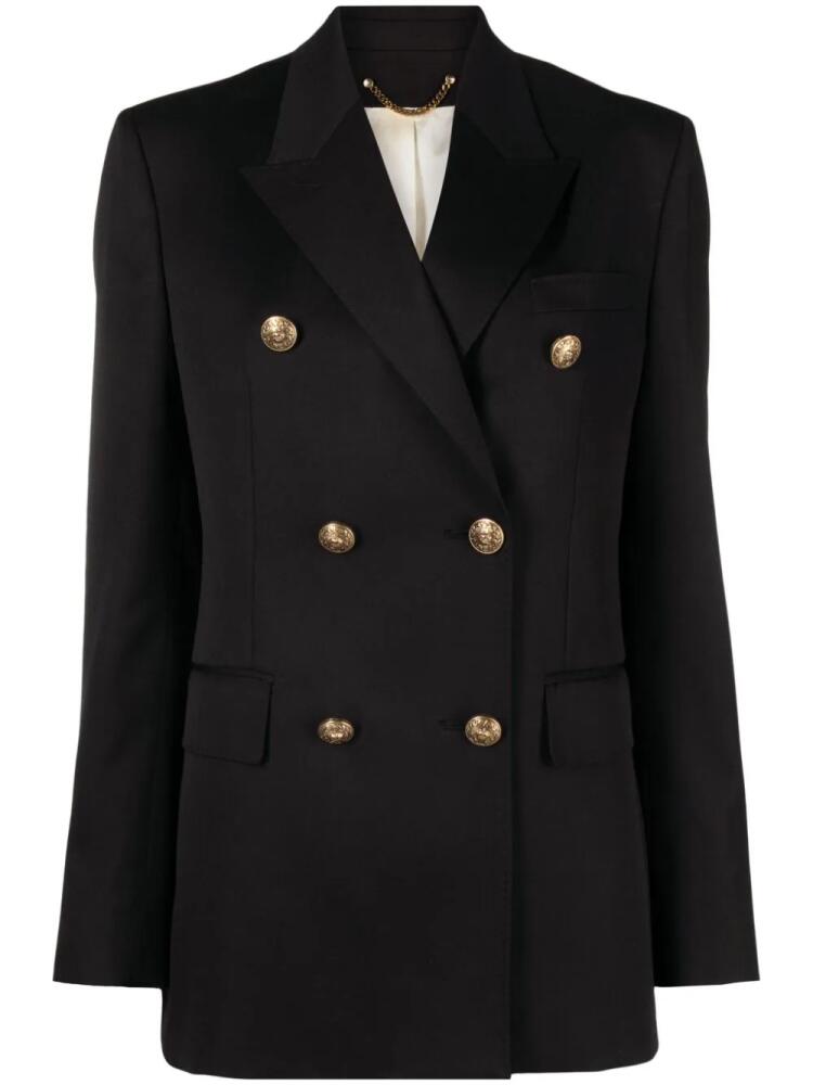 Golden Goose double-breasted virgin-wool blazer - Black Cover