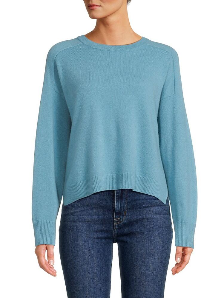 Design 365 Women's Raglan Sleeve Cashmere Sweater - Ocean Cover