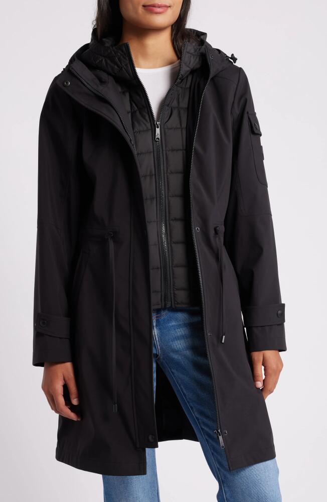 Sam Edelman Hooded Longline Parka in Black Cover