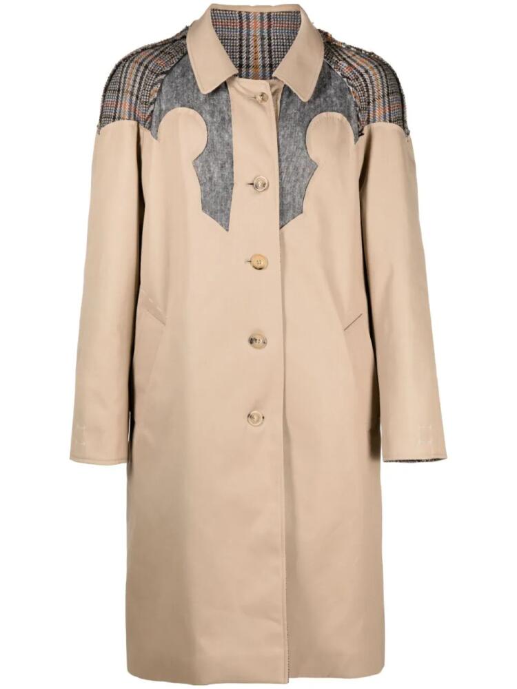 Maison Margiela reversible single-breasted coat - Neutrals Cover