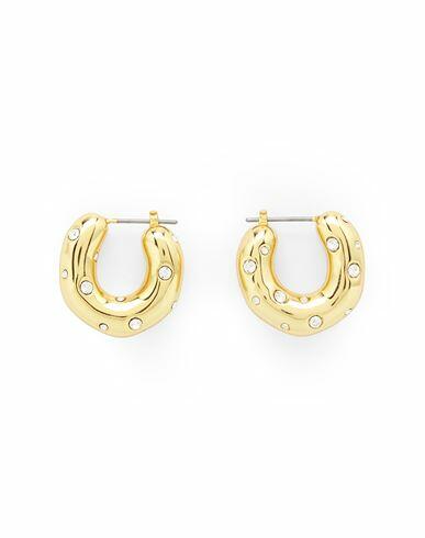 Cos Woman Earrings Gold Recycled brass, Glass Cover