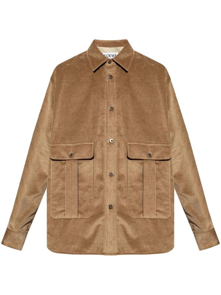 LOEWE corduroy overshirt - Brown Cover