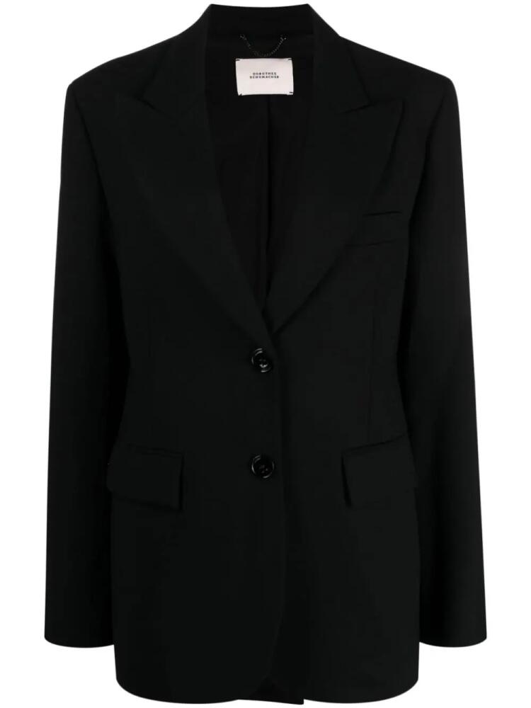 Dorothee Schumacher single-breasted peaked blazer - Black Cover