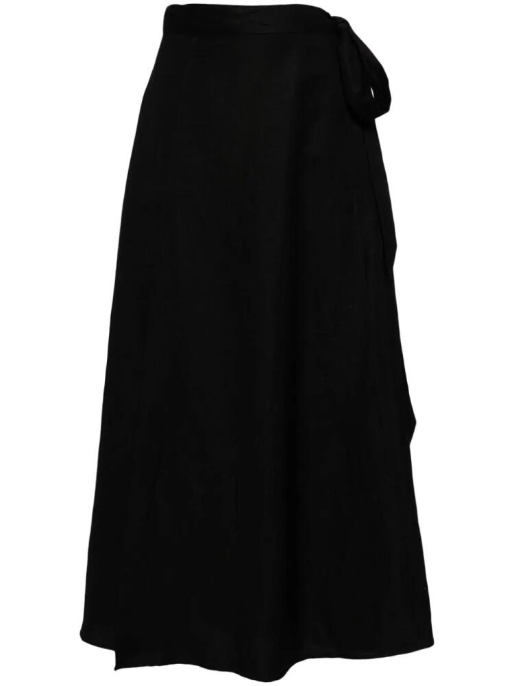 VOZ wrap around maxi skirt - Black Cover