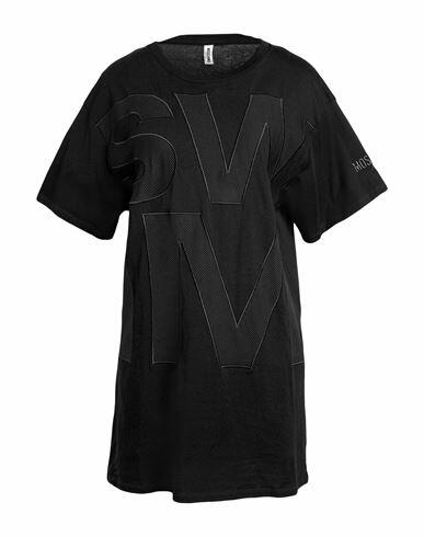 Moschino Woman Cover-up Black Cotton, Polyester Cover