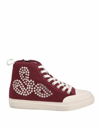 Emanuélle Vee Woman Sneakers Burgundy Textile fibers Cover