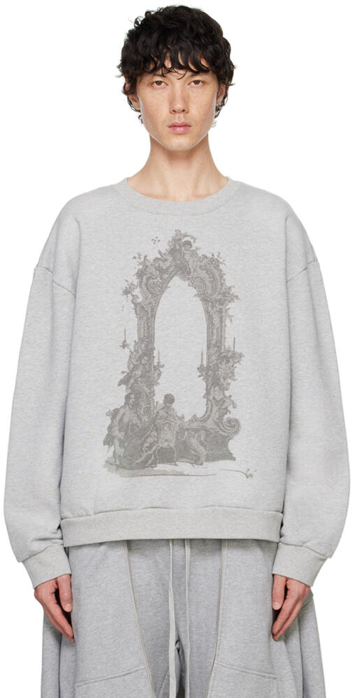 Who Decides War Gray Arc Mirror Sweatshirt Cover