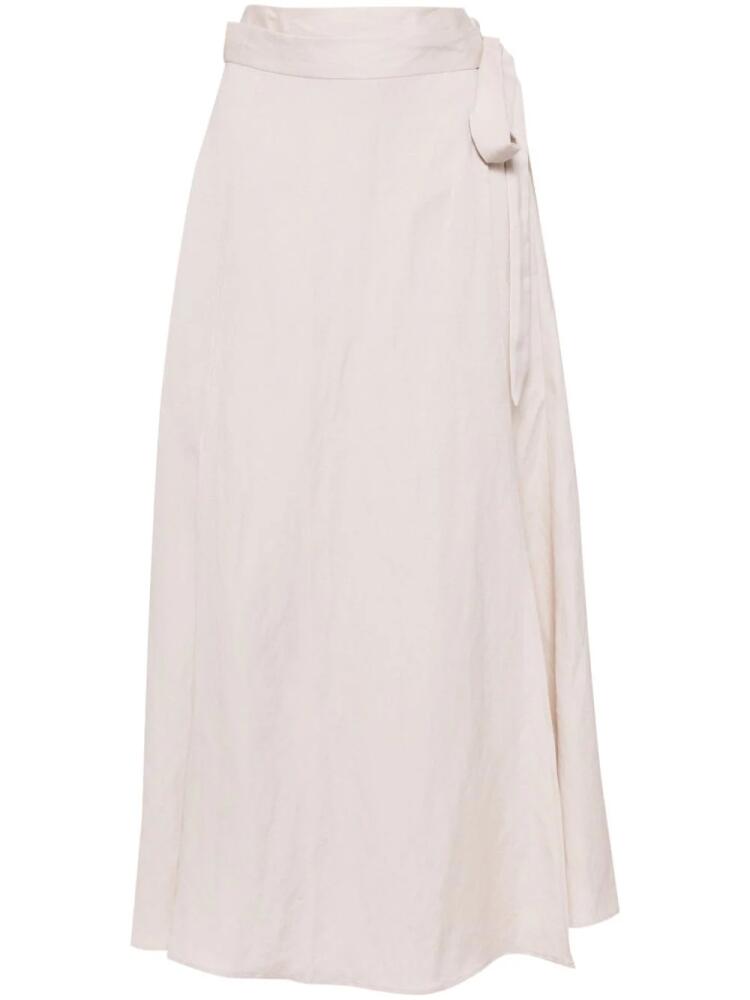 VOZ wrap around maxi skirt - Neutrals Cover