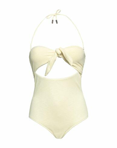 Moeva Woman One-piece swimsuit Yellow Textile fibers, Polyester, Elastane Cover