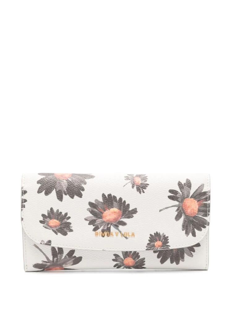 Bimba y Lola Daisy-print continental wallet - Neutrals Cover