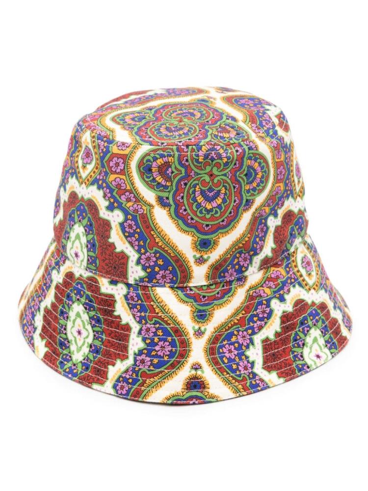 ETRO floral-print bucket hat - Red Cover