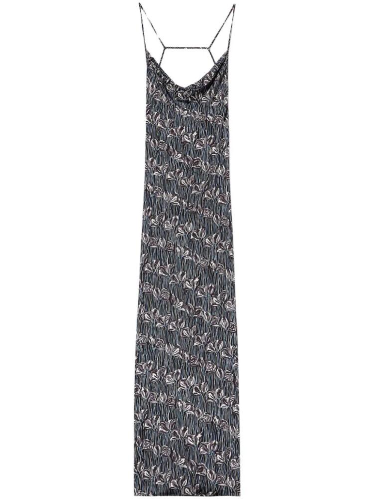 PUCCI Fiori Di Loto-print dress - Black Cover