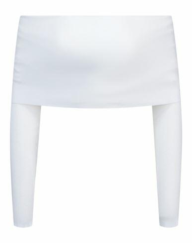 Ambush Knitted Foldover Top Woman Shirt White Viscose, Polyester Cover