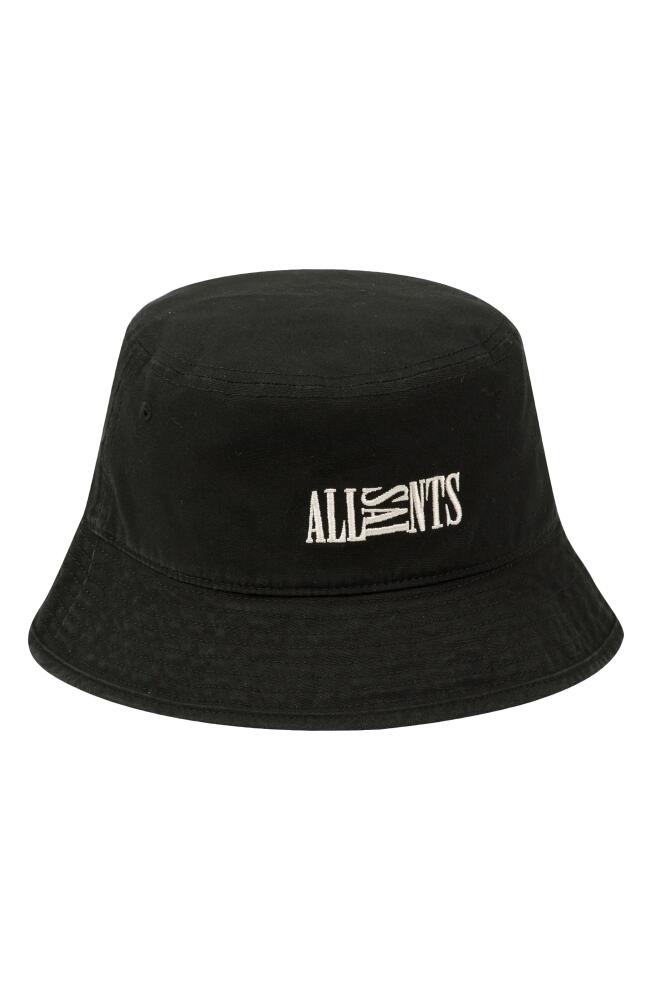 AllSaints Oppose Bucket Hat in Black Cover