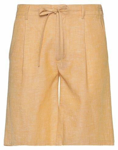 Grey Daniele Alessandrini Man Shorts & Bermuda Shorts Ocher Cotton Cover