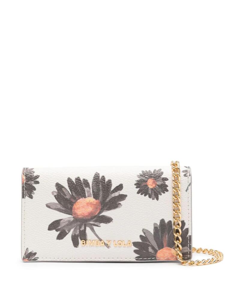 Bimba y Lola daisy-print chain wallet - Neutrals Cover