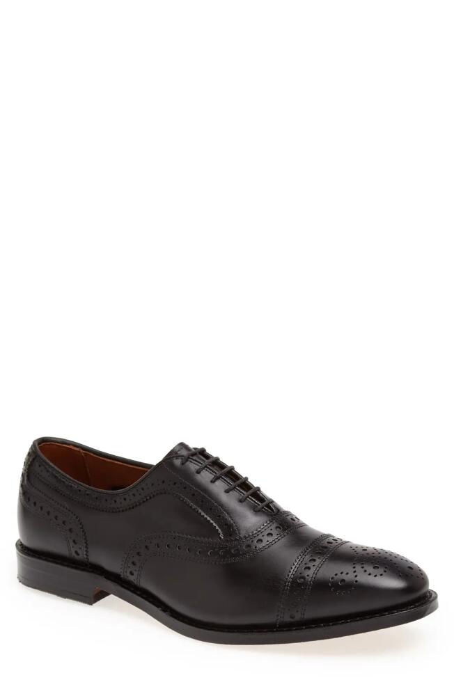 Allen Edmonds Strand Cap Toe Oxford in Black Leather Cover