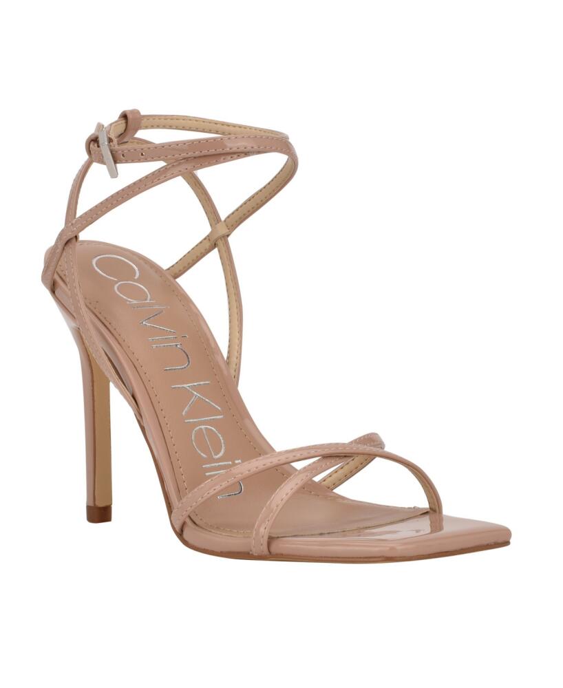 Calvin Klein Women's Tegin Strappy Dress High Heel Sandals - Nude Cover