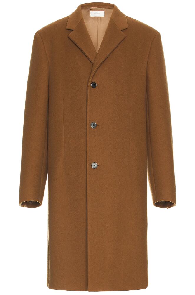 The Row Thiago Coat in Brown Cover