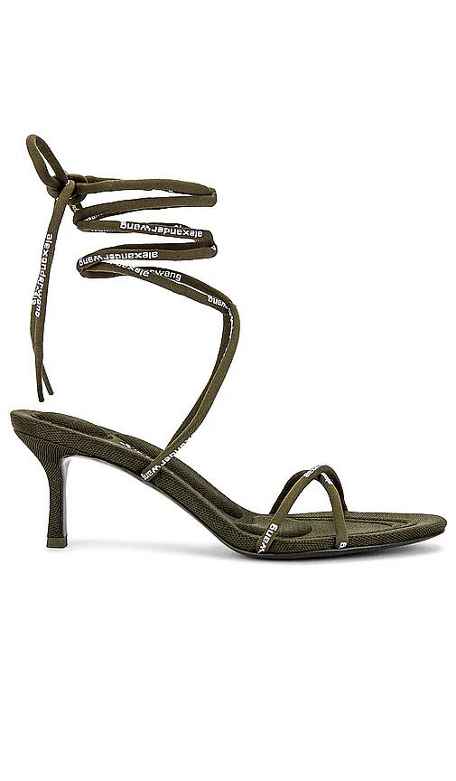 Alexander Wang Helix Strappy Sandal in Green Cover