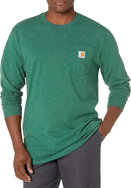 Carhartt Workwear Pocket L/S Tee (North Woods Heather) Men's Long Sleeve Pullover Cover