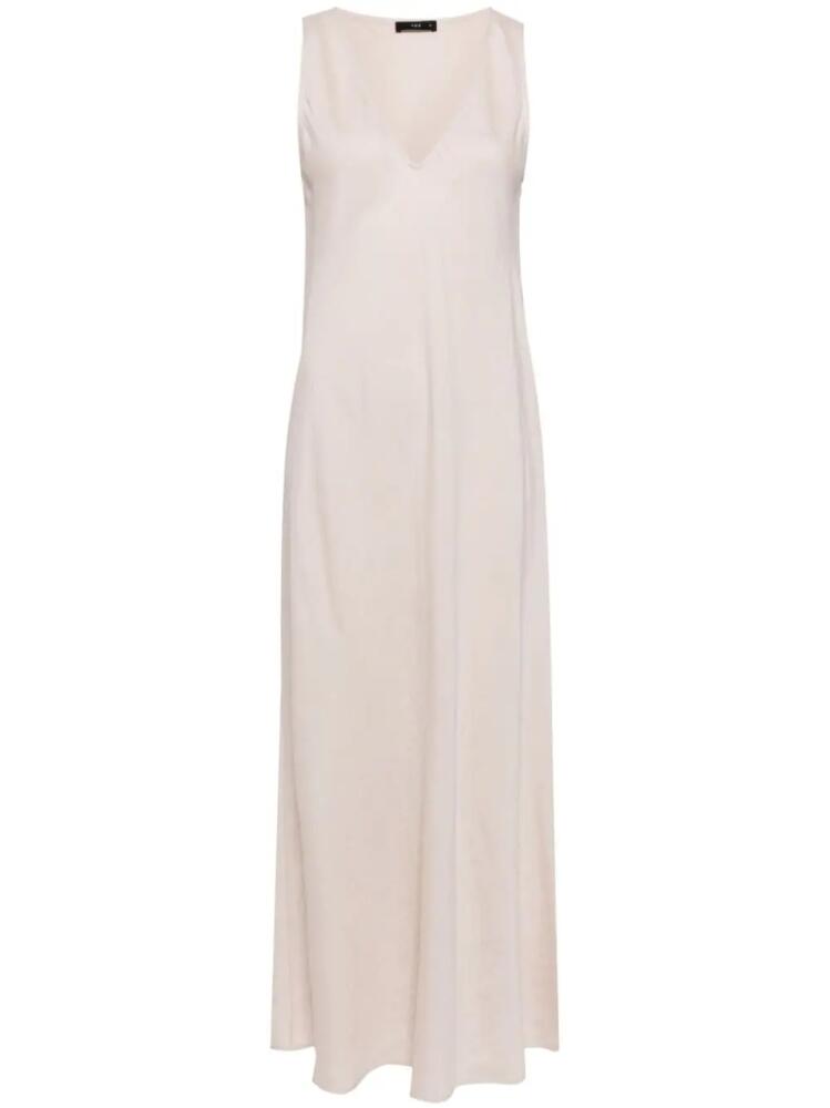 VOZ V-neck sleeveless maxi dress - Neutrals Cover