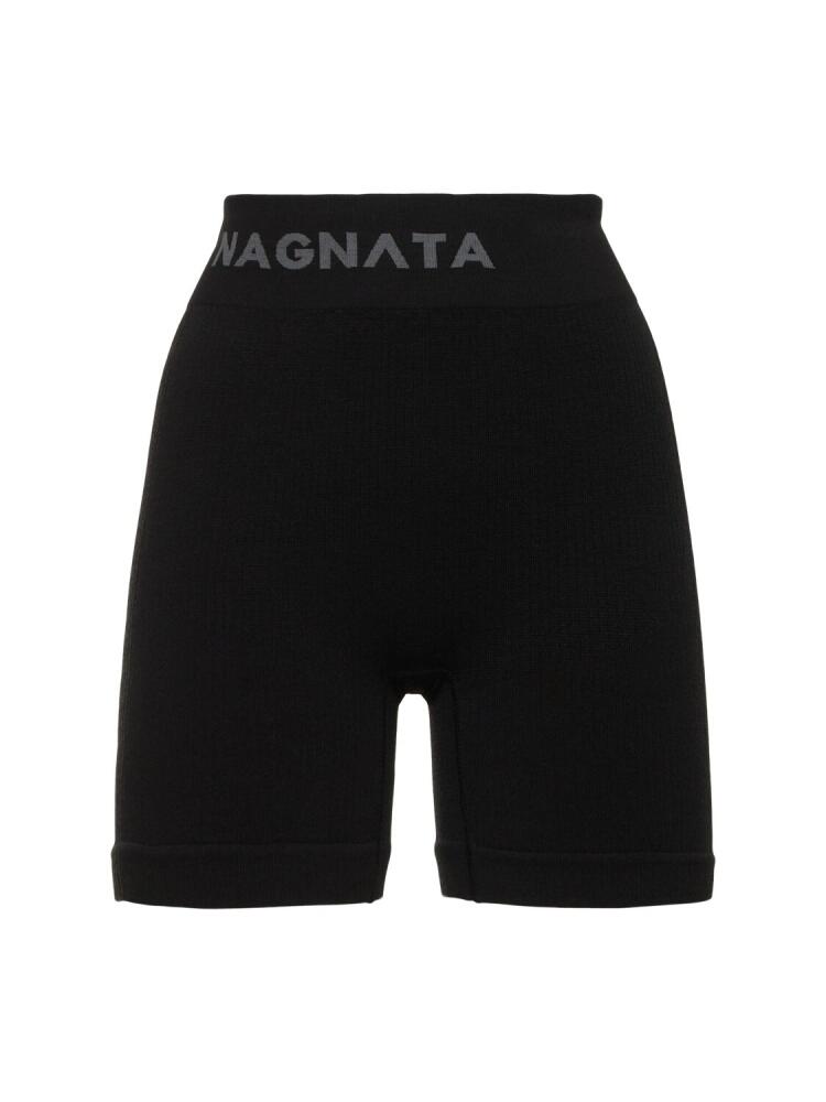 NAGNATA Ballet Wool Blend Mini Shorts Cover