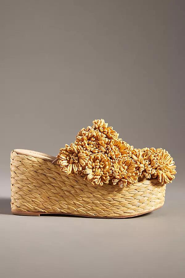 Paloma Barcelo Flower Wedge Sandals Cover