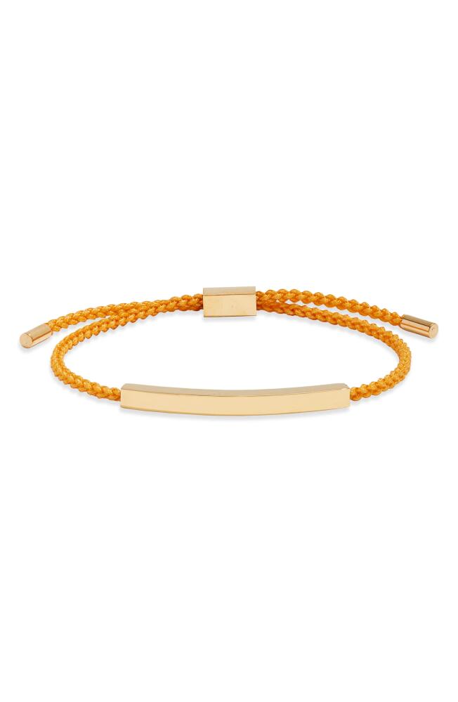 CLIFTON WILSON Men's Braided Pull Through Bracelet in Gold/Orange Cover