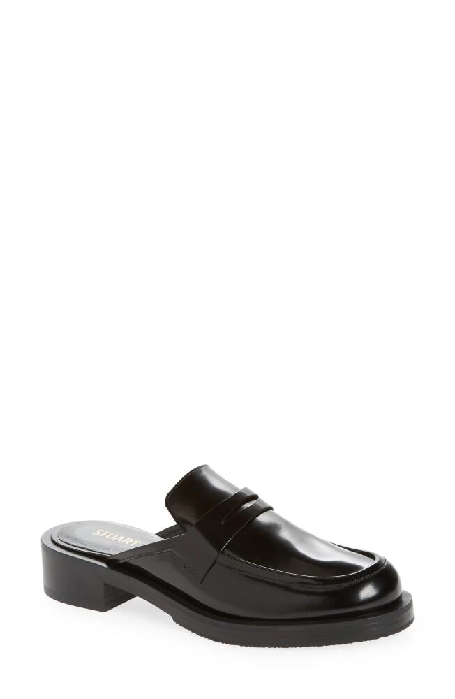 Stuart Weitzman Palmer Bold Loafer Mule in Black Cover