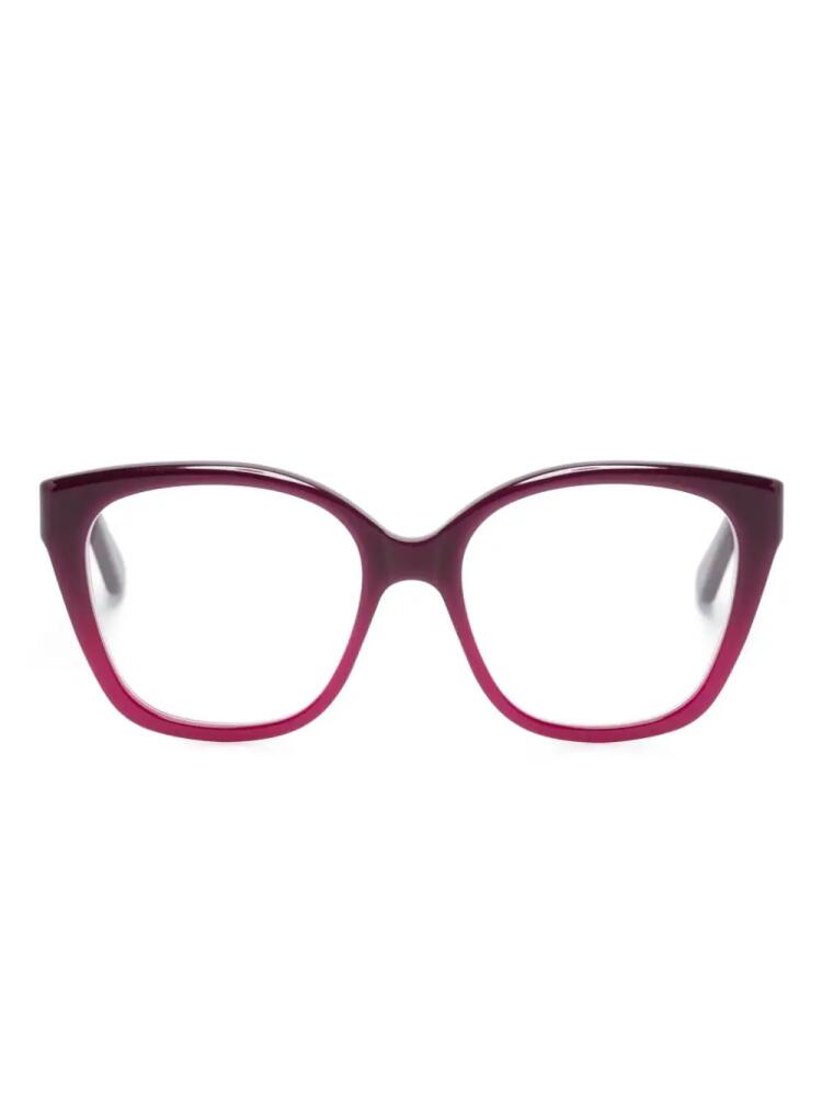 Chloé Eyewear ombré-effect square-frame glasses - Purple Cover