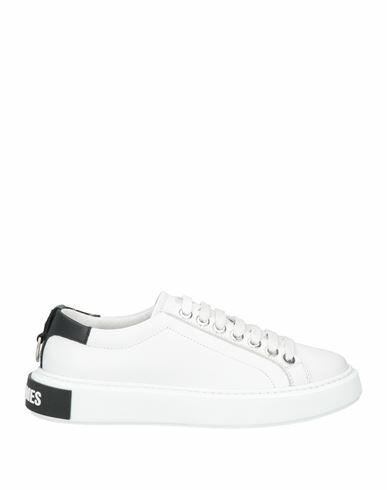 Les Hommes Man Sneakers White Calfskin Cover