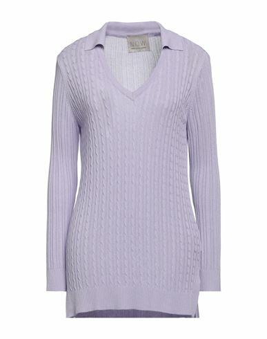 N. o.w. Andrea Rosati Cashmere Woman Sweater Lilac Viscose Cover