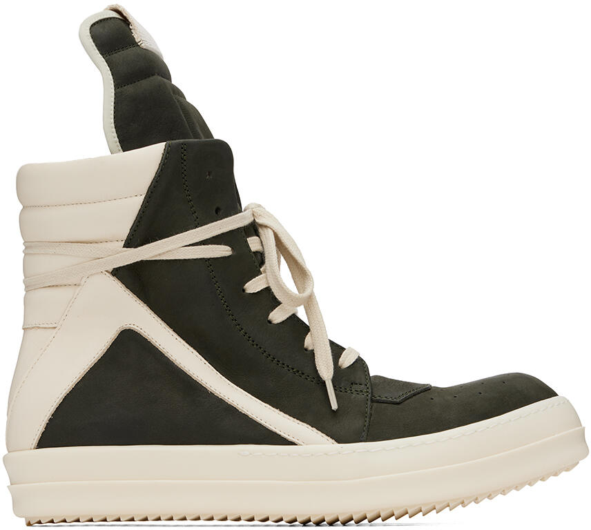 Rick Owens Green Porterville Geobasket Sneakers Cover