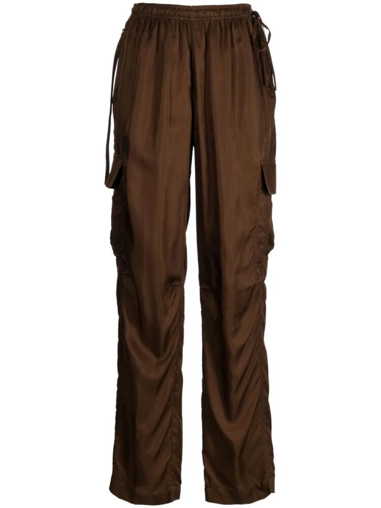 Helmut Lang wide-leg cargo pants - Brown Cover