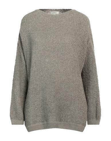 Crossley Woman Sweater Grey Wool Cover